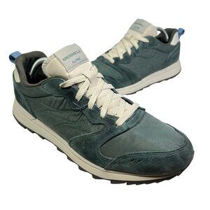 Merrell Alpine Mens Suede Trainers Sneakers Blue Green Shoes Hiking Trail sz 11